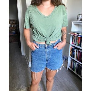 Aerie Boyfriend Distressed Tshirt
